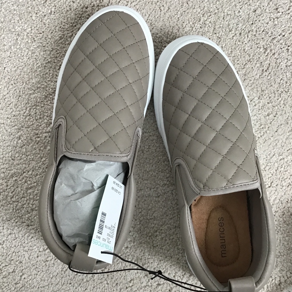 Maurice’s quilted slip on shoe